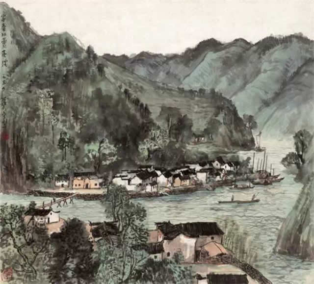 李可染江南寫生作品欣賞