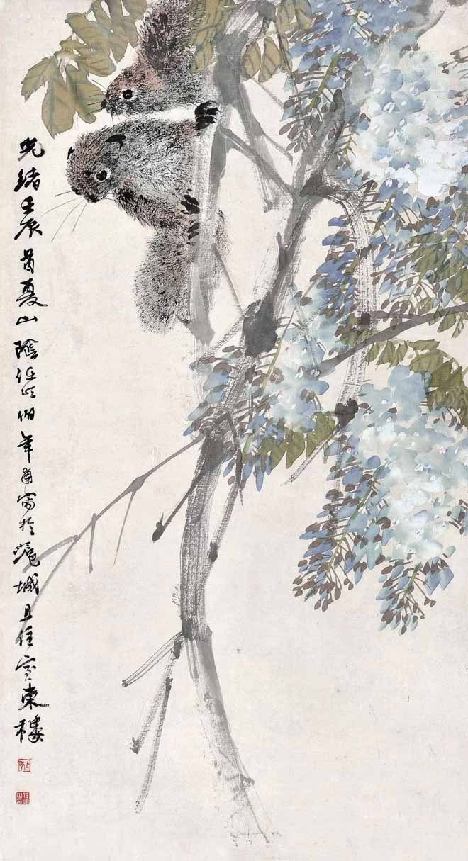 名家筆下的紫藤花,燦若云霞,紫氣東來