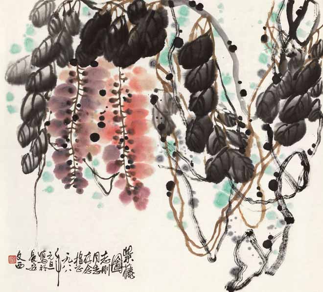 名家筆下的紫藤花,燦若云霞,紫氣東來