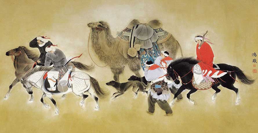 張鴻飛國畫作品欣賞