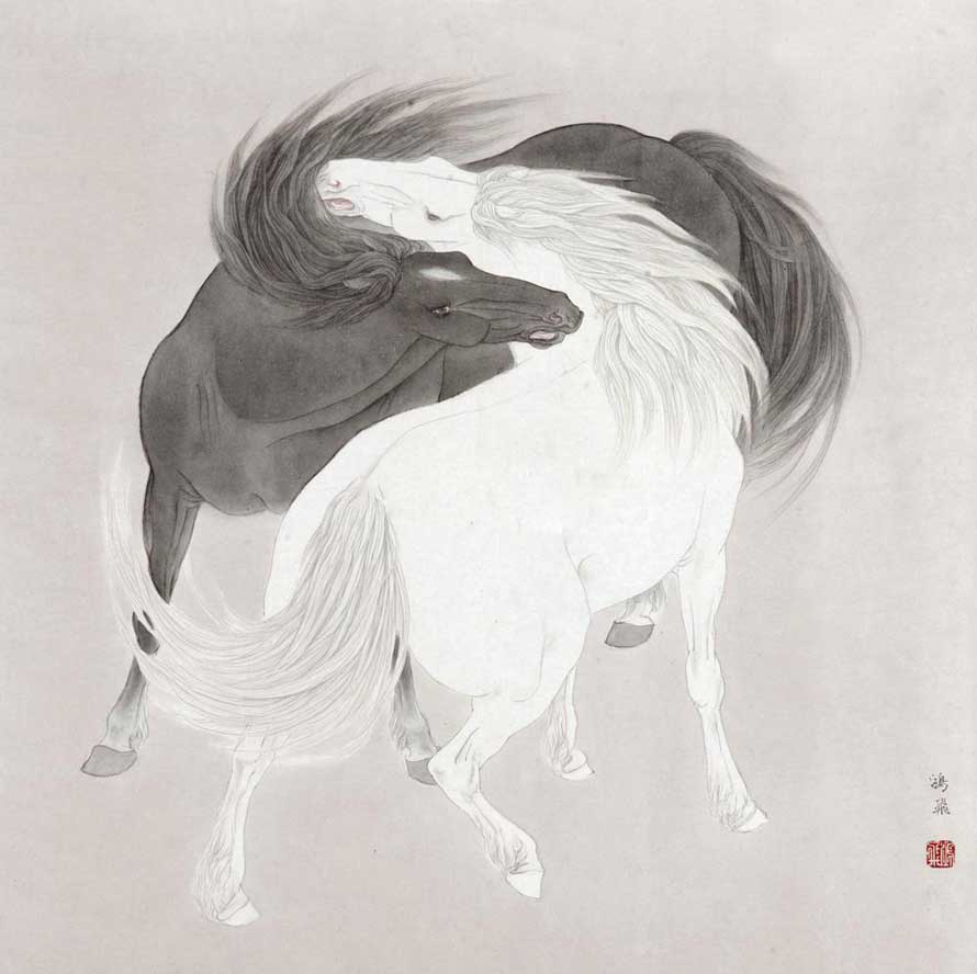 張鴻飛國畫作品欣賞