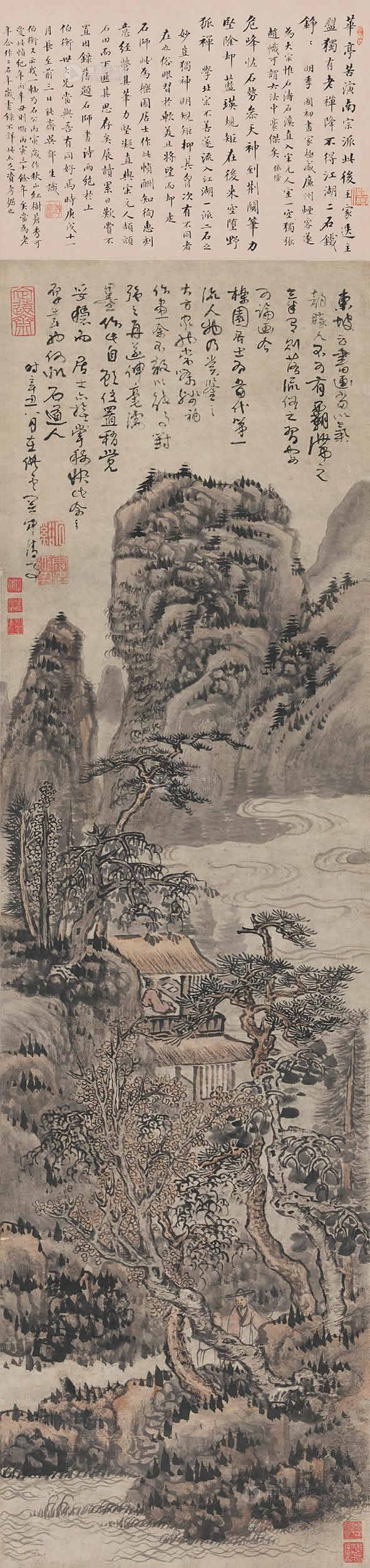 清初四畫僧:髡殘作品拍賣價格前10幅作品