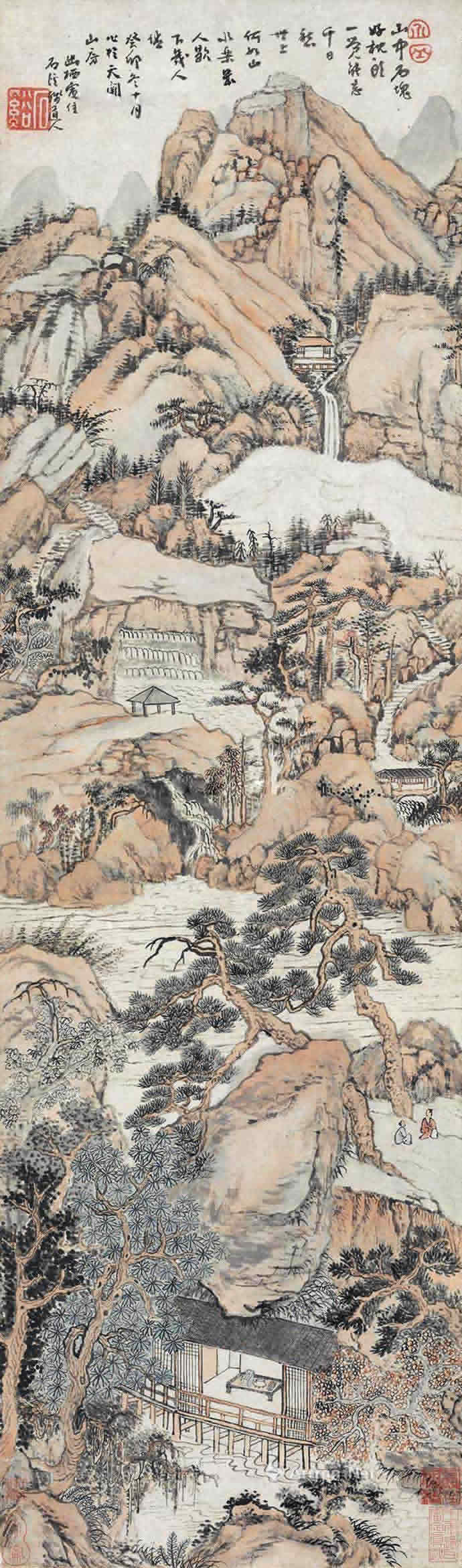 清初四畫僧:髡殘作品拍賣價格前10幅作品