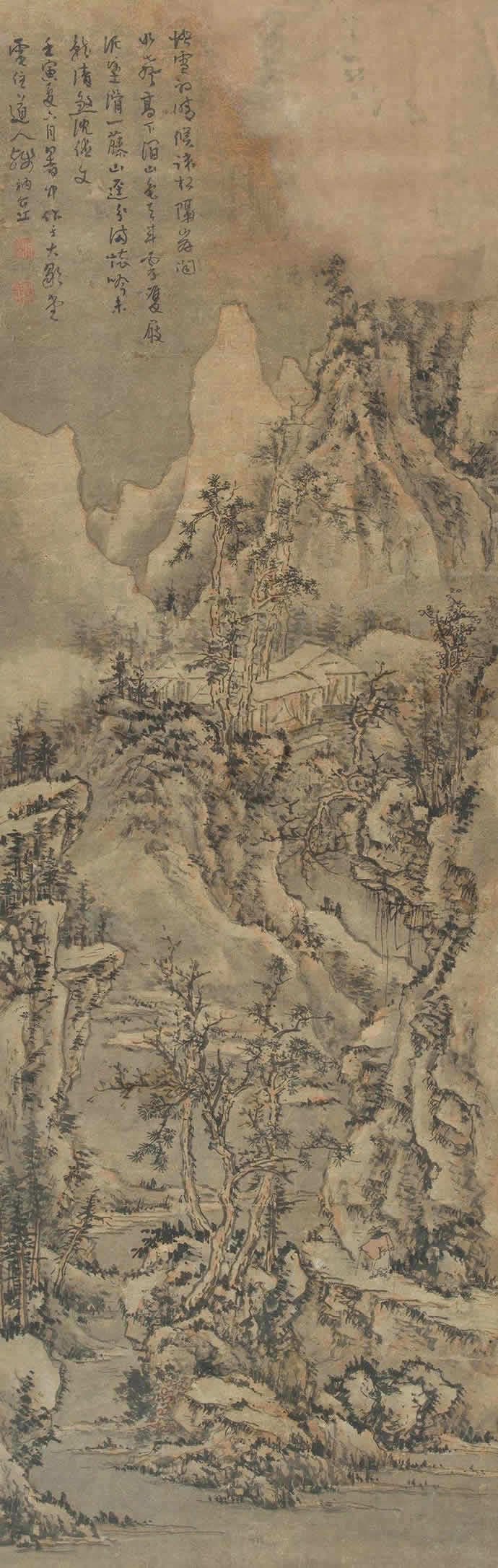 清初四畫僧:髡殘作品拍賣價格前10幅作品
