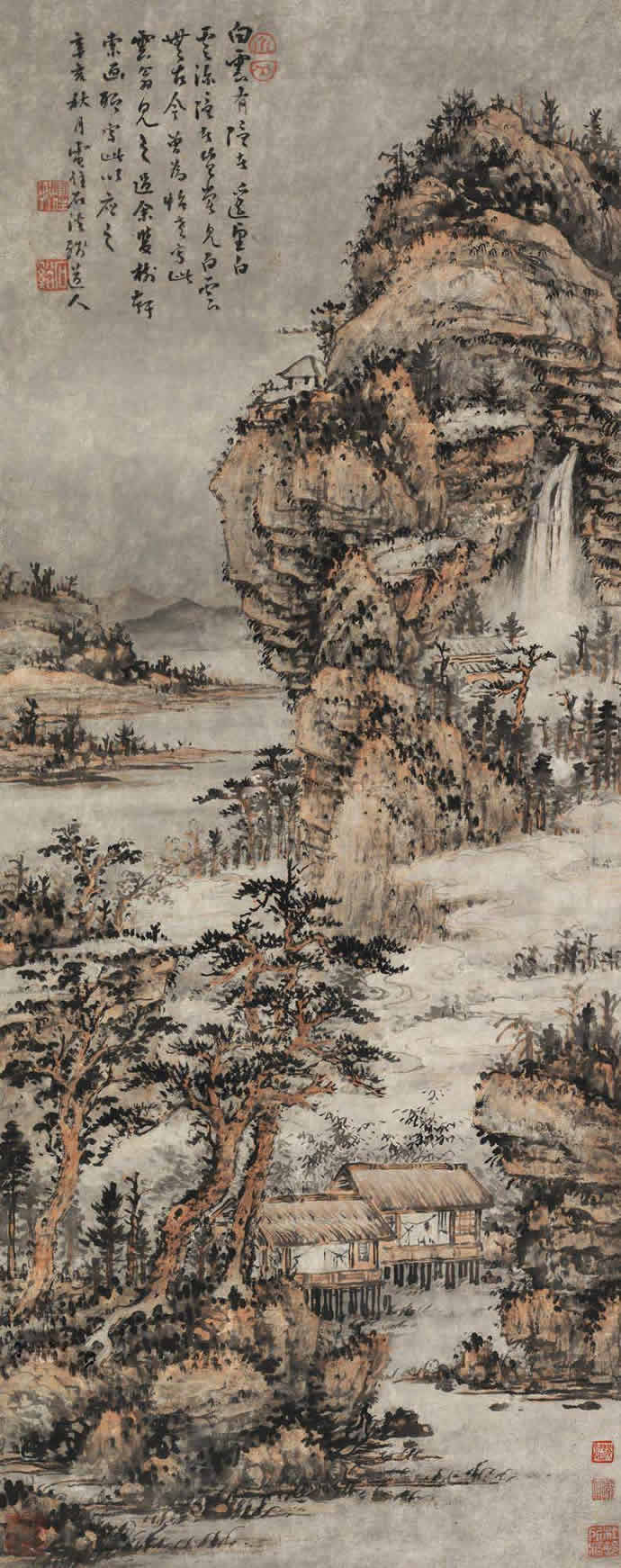 清初四畫僧:髡殘作品拍賣價格前10幅作品