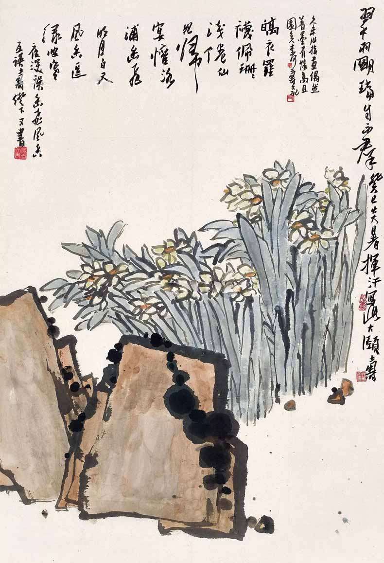 2018年潘天壽作品市場價格,值多少錢一平尺?