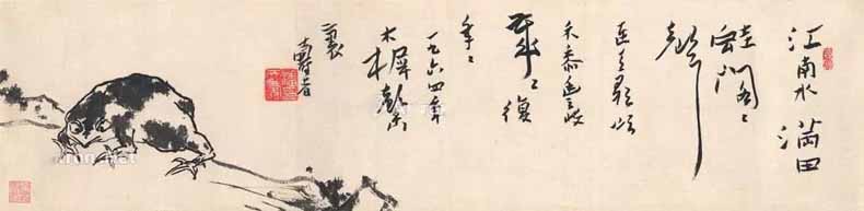 2018年潘天壽作品市場價格,值多少錢一平尺?