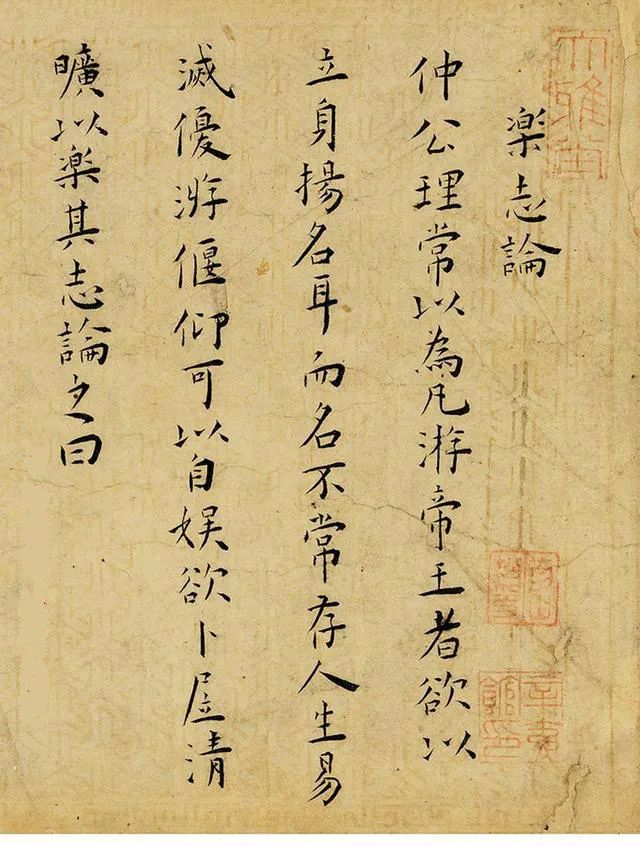 王寵小楷《樂志論》手卷
