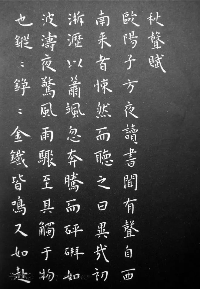 王寵小楷《秋聲賦》作品欣賞