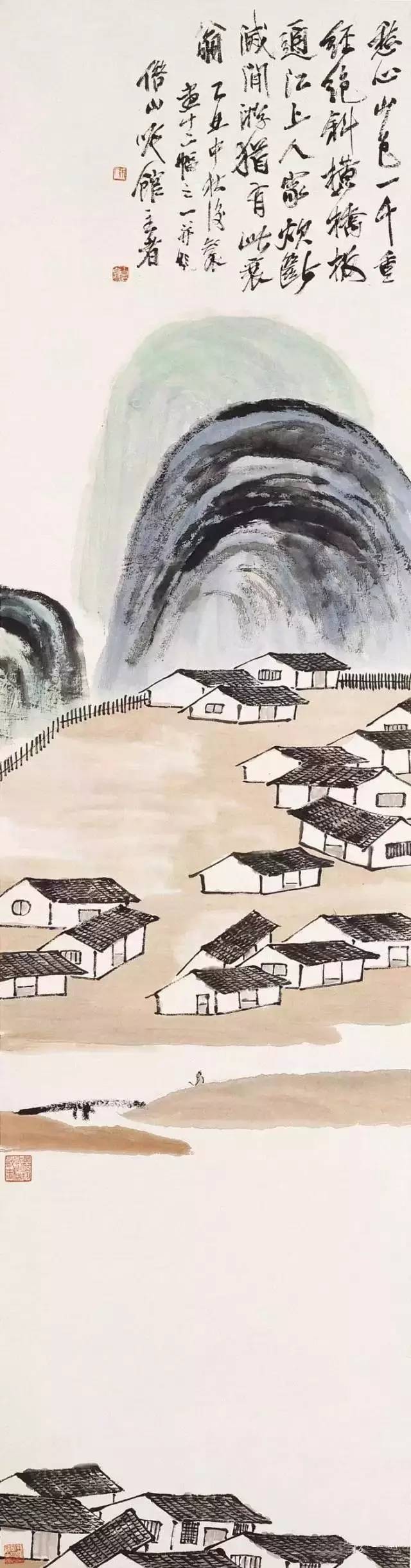 齊白石《山水十二條屏》