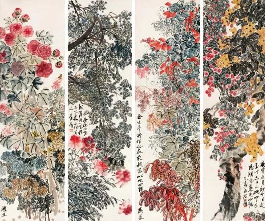 庚申（1920）年作 福祚繁華