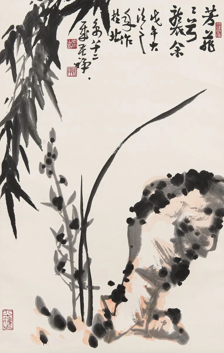 國畫大師李苦禪畫蘭竹作品欣賞 國畫大師李苦禪畫蘭竹作品欣賞