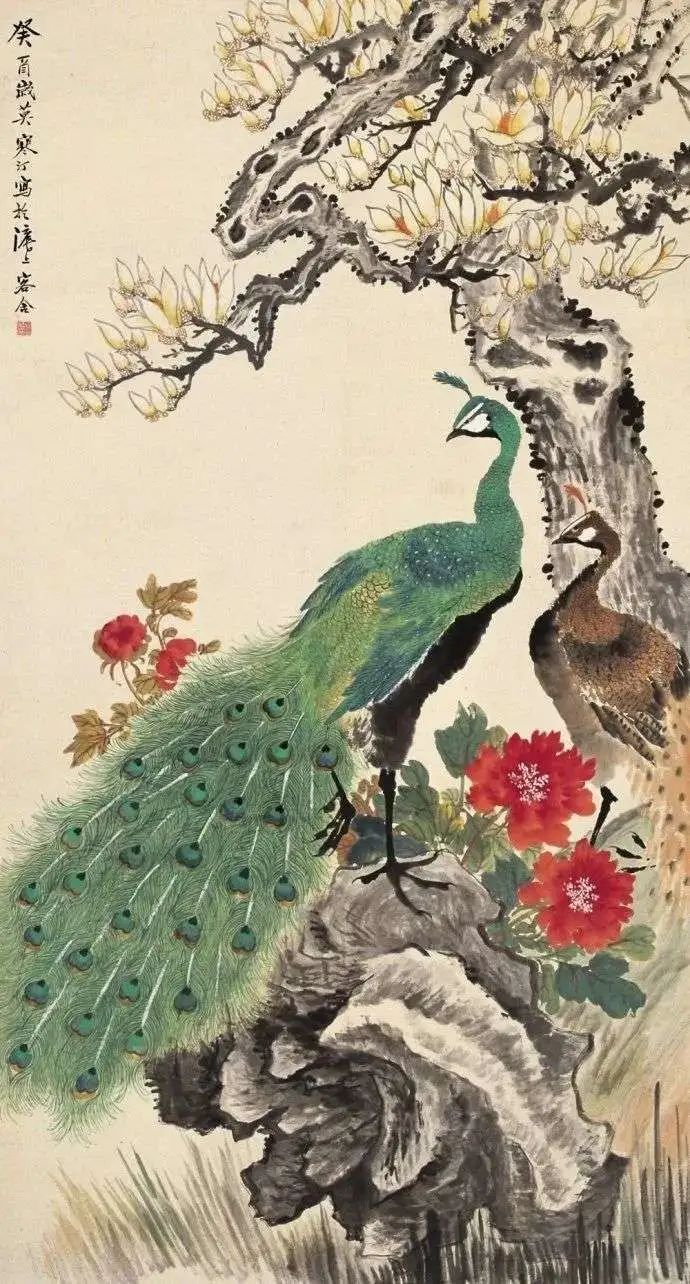 江寒汀畫鳥圖作品欣賞 江寒汀畫鳥圖作品欣賞