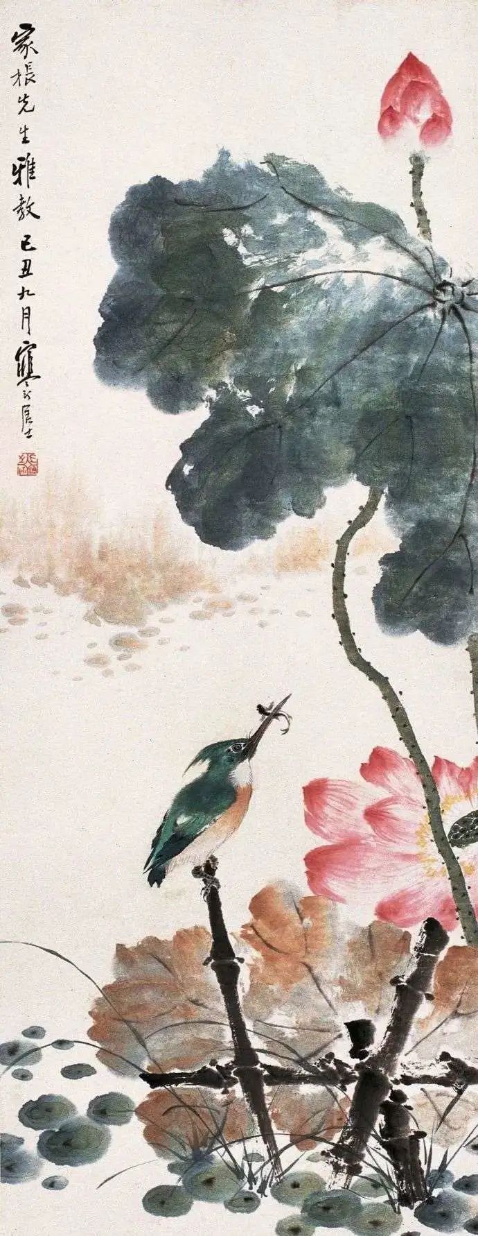 江寒汀，畫鳥圖
