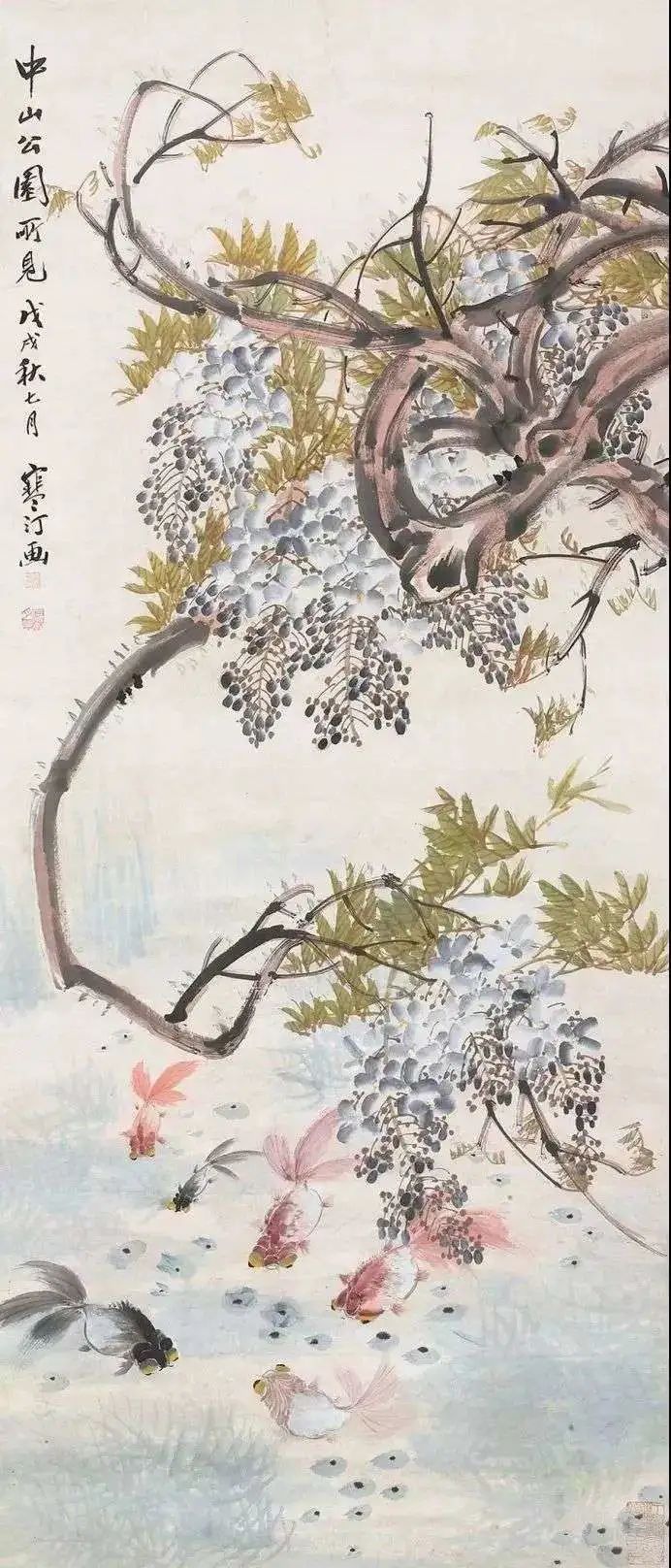 江寒汀，畫鳥圖