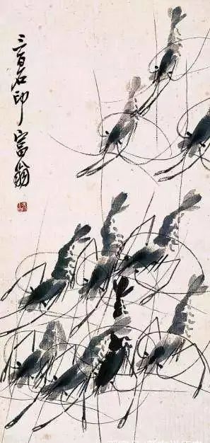 齊白石《百蝦圖》作品欣賞