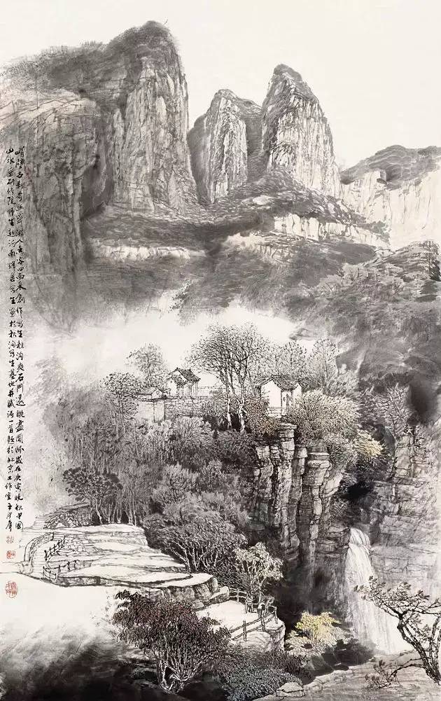 王中年的中國山水畫作品欣賞