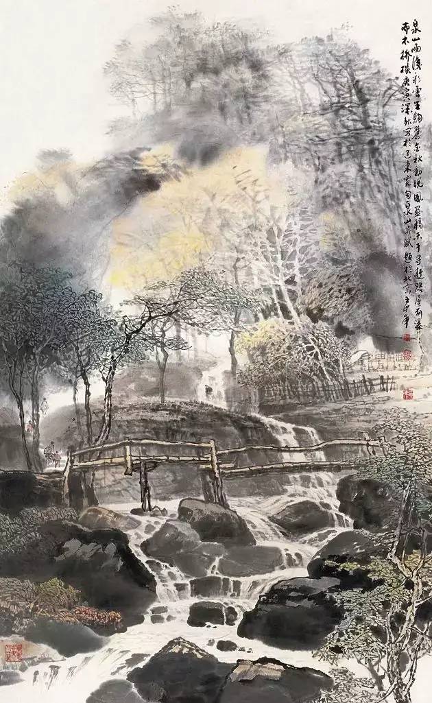 王中年的中國山水畫作品欣賞