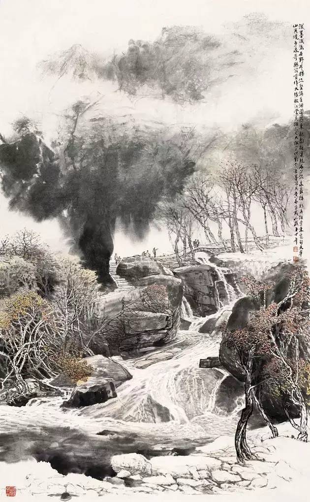 王中年的中國山水畫作品欣賞