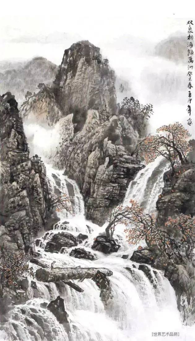 王中年的中國山水畫作品欣賞