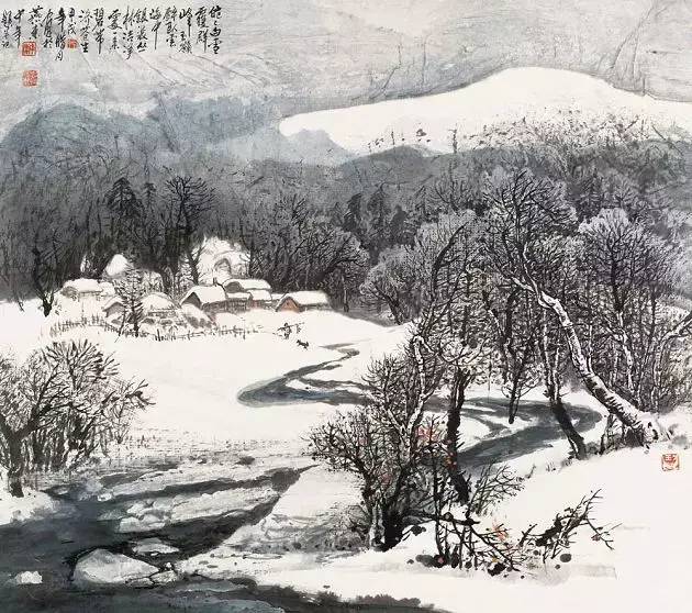 王中年的中國山水畫作品欣賞