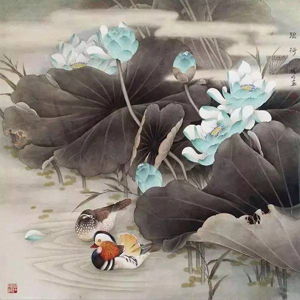 17副精美的鴛鴦戲水圖！