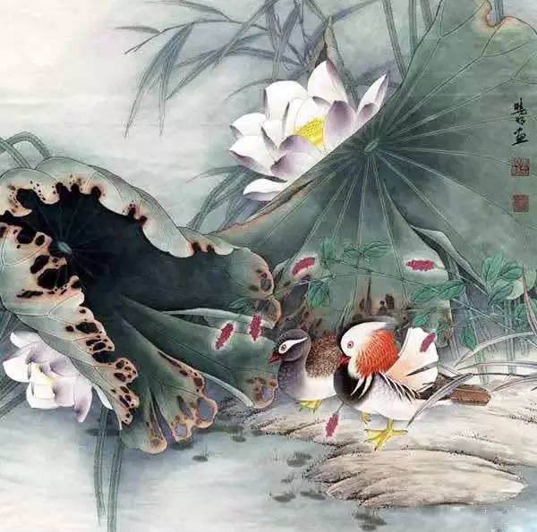 17副精美的鴛鴦戲水圖！