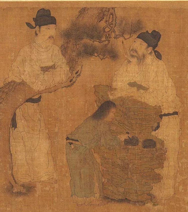 周文矩《琉璃堂人物圖》欣賞