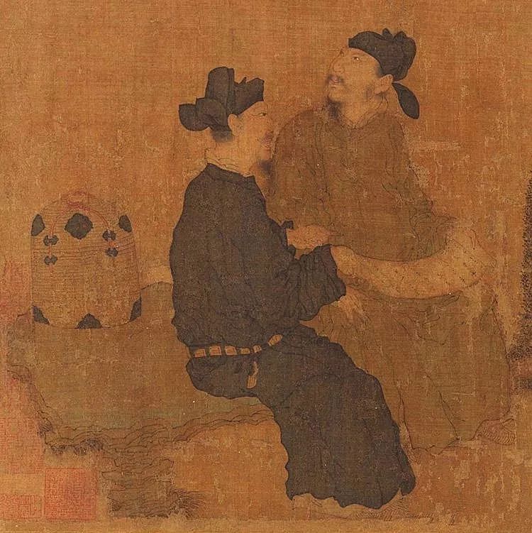 周文矩《琉璃堂人物圖》欣賞