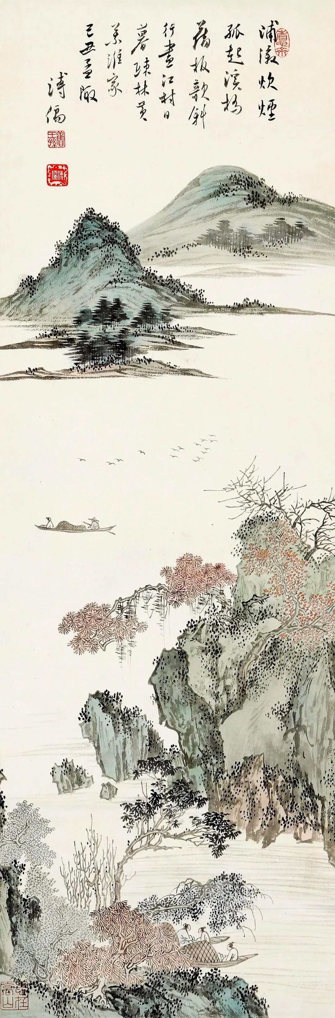近代書畫家溥心畬的超高清山水畫 近代書畫家溥心畬的超高清山水畫