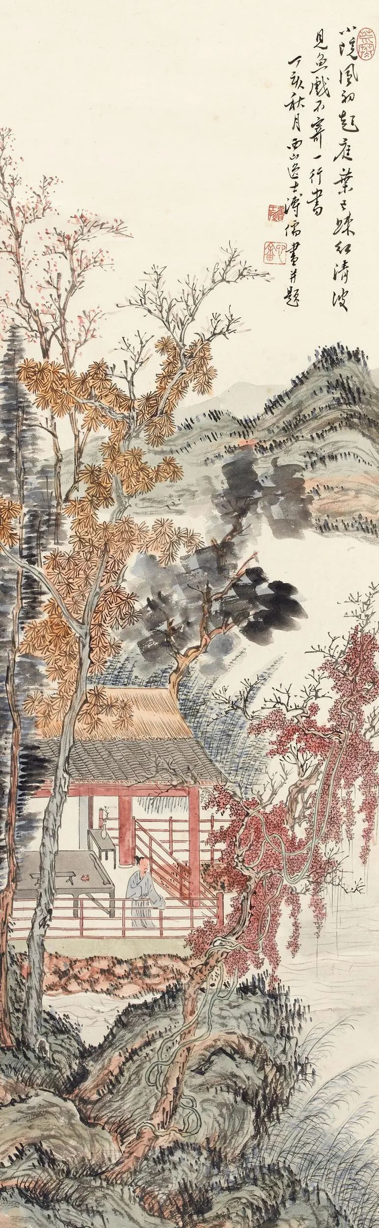 近代書畫家溥心畬的超高清山水畫