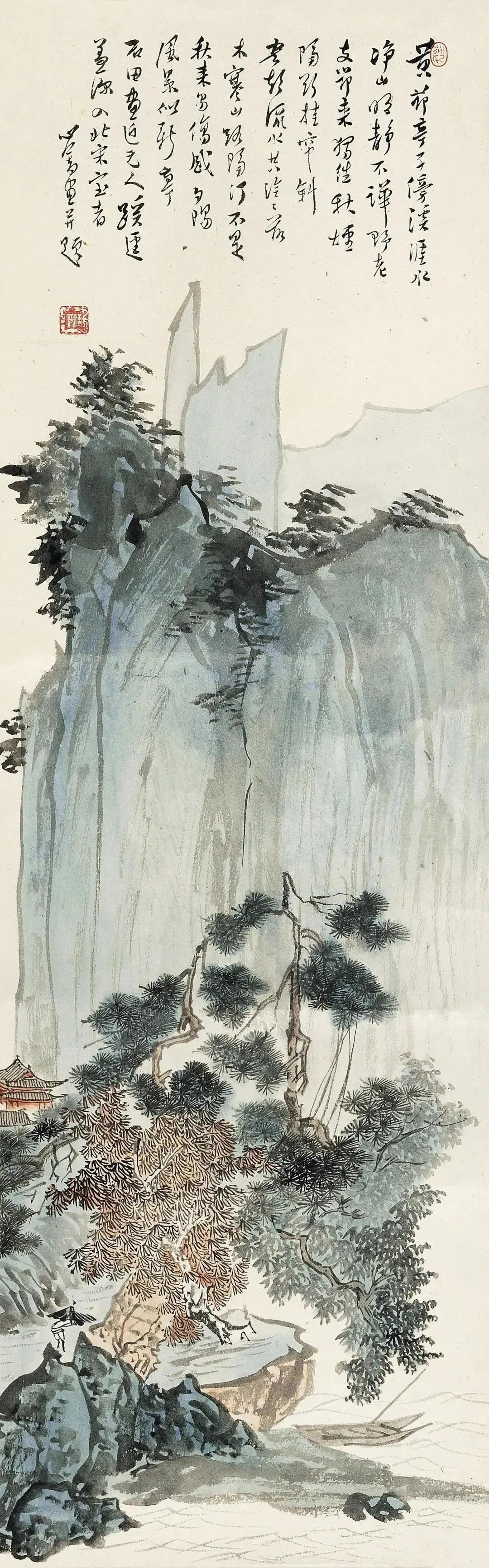 近代書畫家溥心畬的超高清山水畫