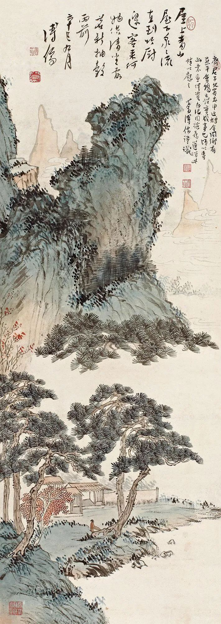 近代書畫家溥心畬的超高清山水畫