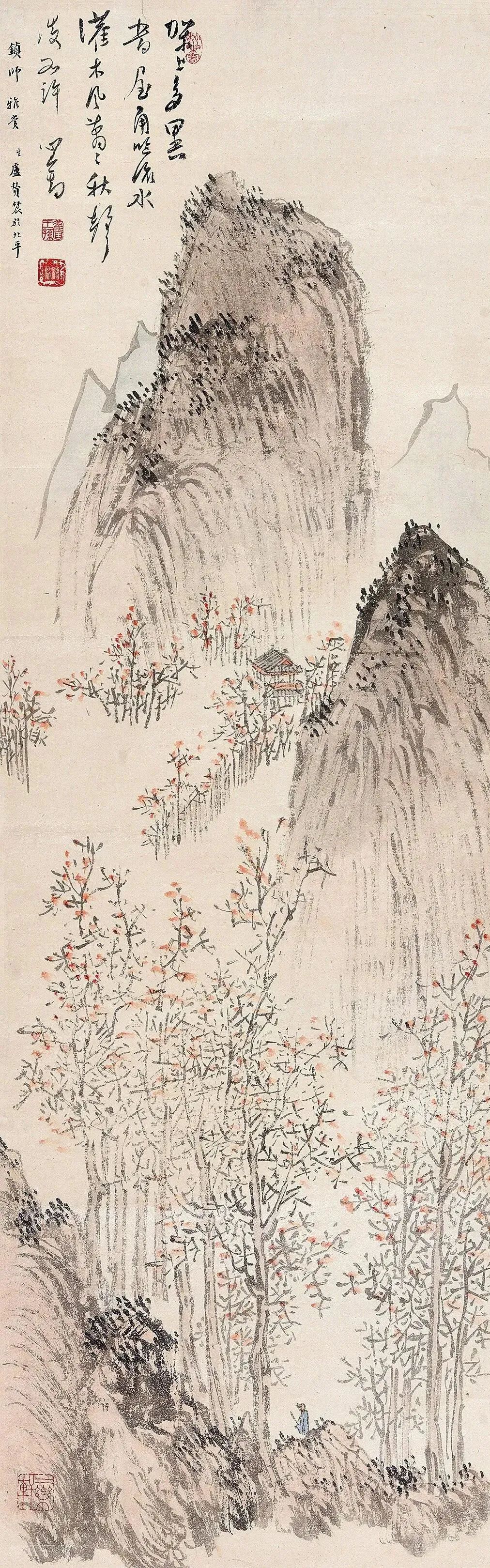 近代書畫家溥心畬的超高清山水畫