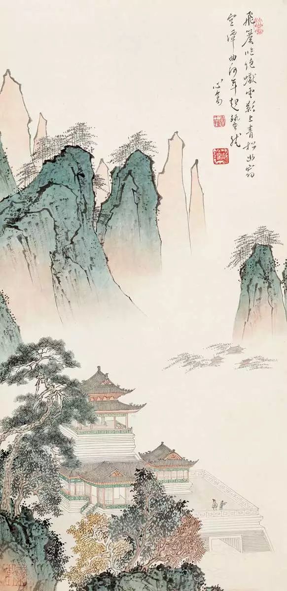 近代書畫家溥心畬的超高清山水畫