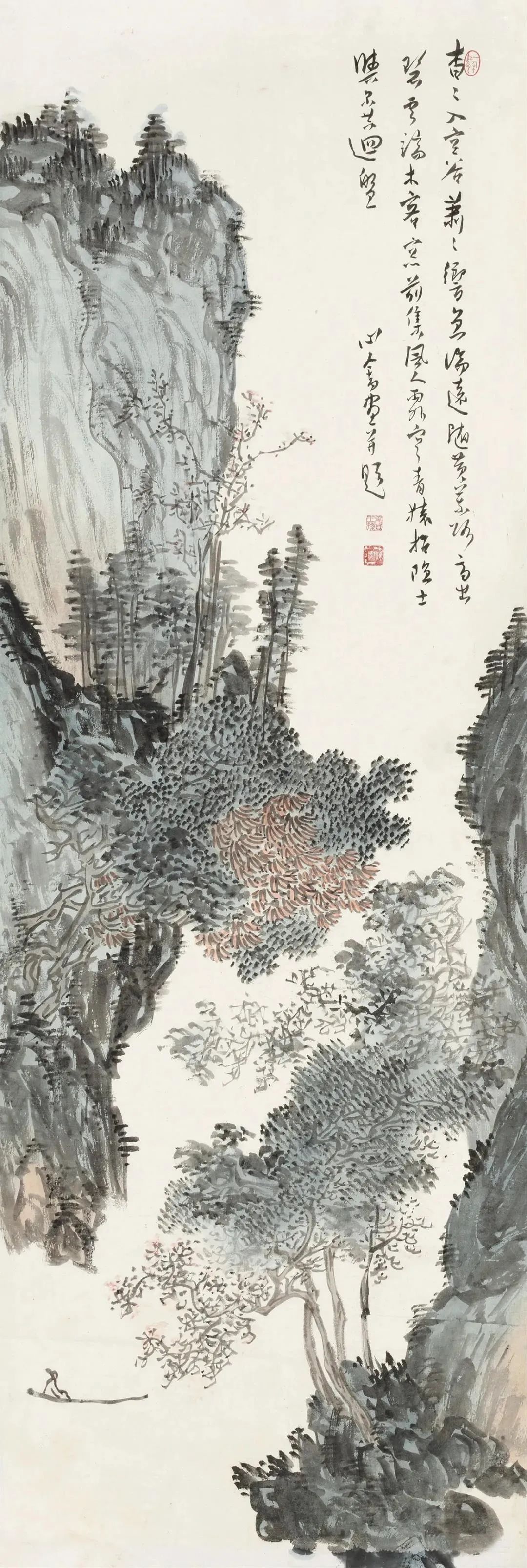 近代書畫家溥心畬的超高清山水畫