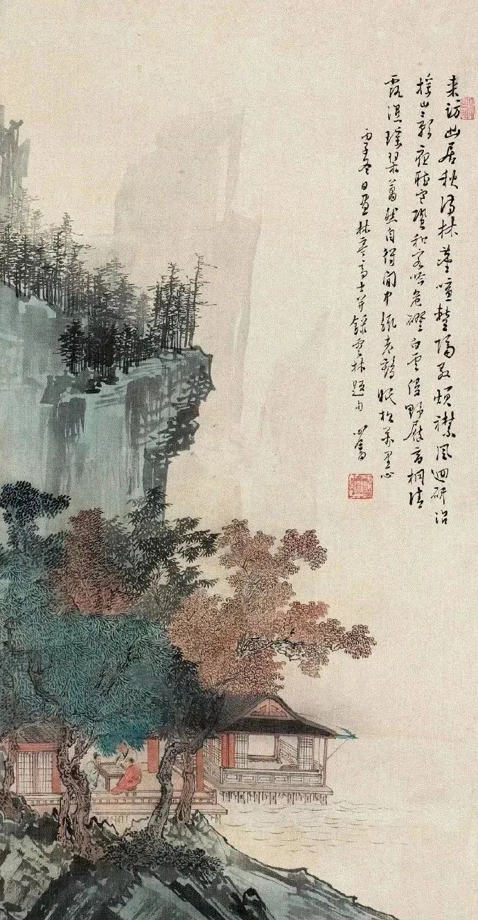 近代書畫家溥心畬的超高清山水畫