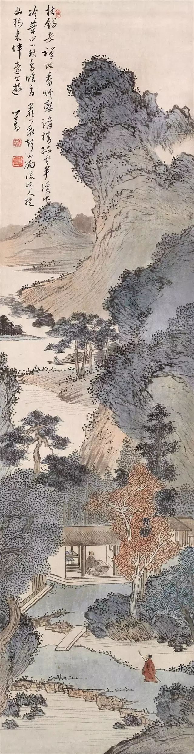 近代書畫家溥心畬的超高清山水畫