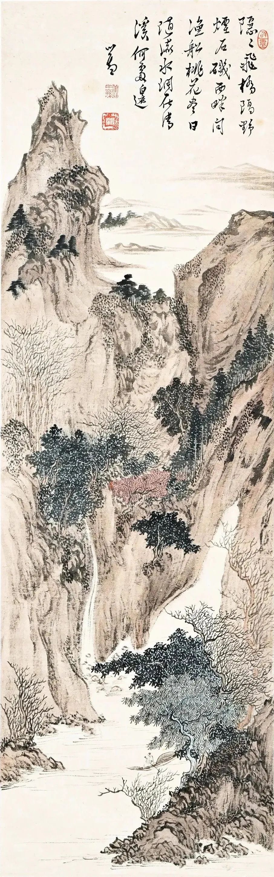 近代書畫家溥心畬的超高清山水畫