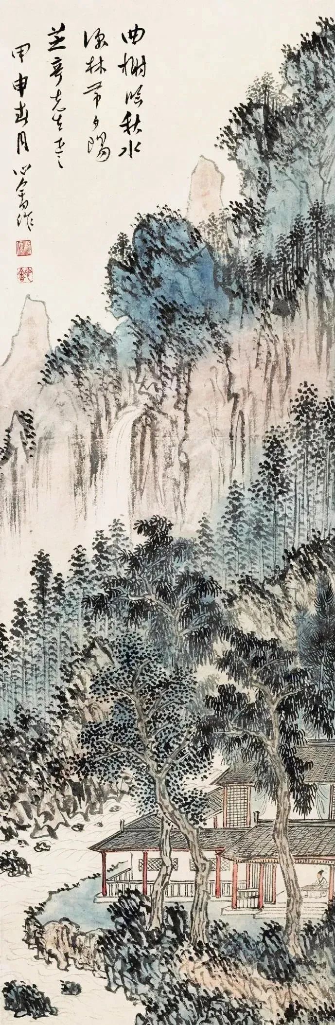 近代書畫家溥心畬的超高清山水畫