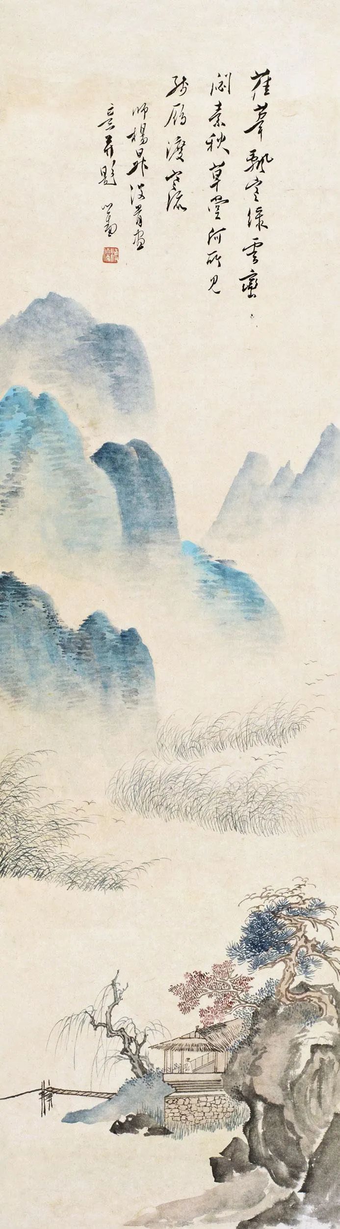 近代書畫家溥心畬的超高清山水畫