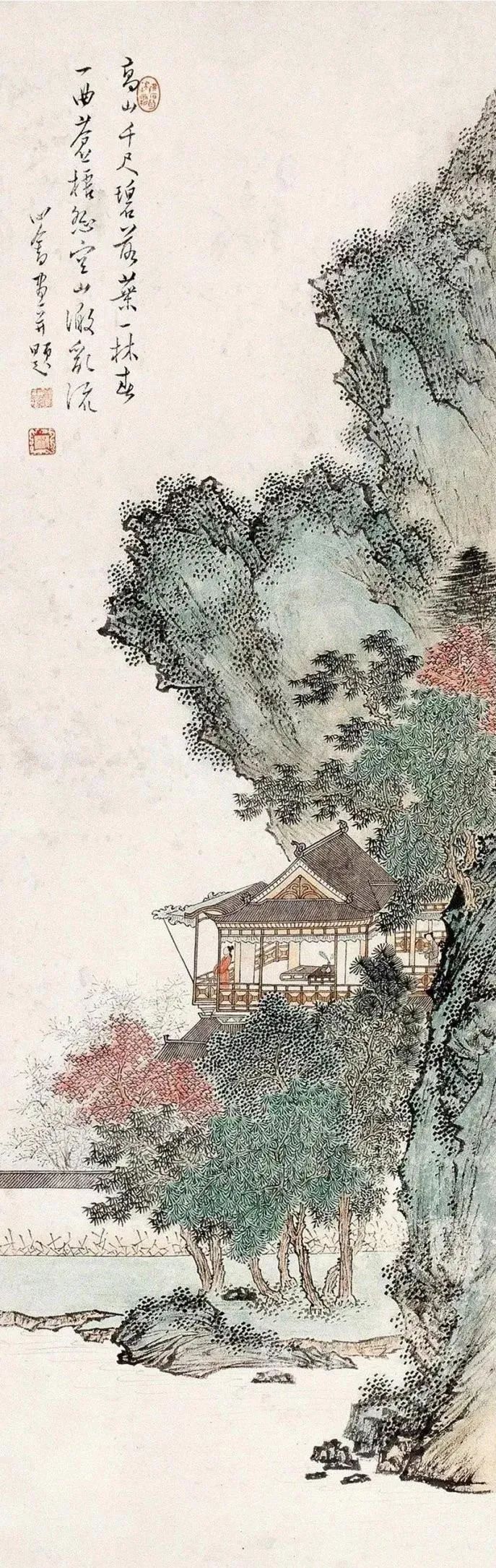 近代書畫家溥心畬的超高清山水畫