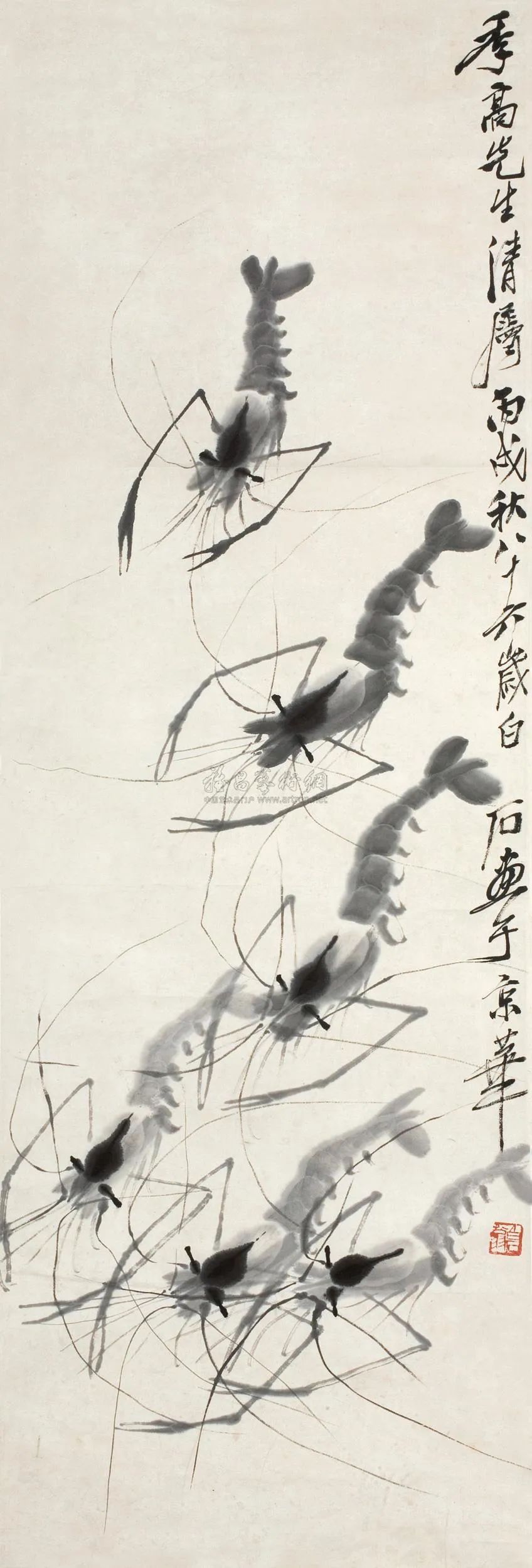 齊白石最經(jīng)典的10種畫蝦寫意