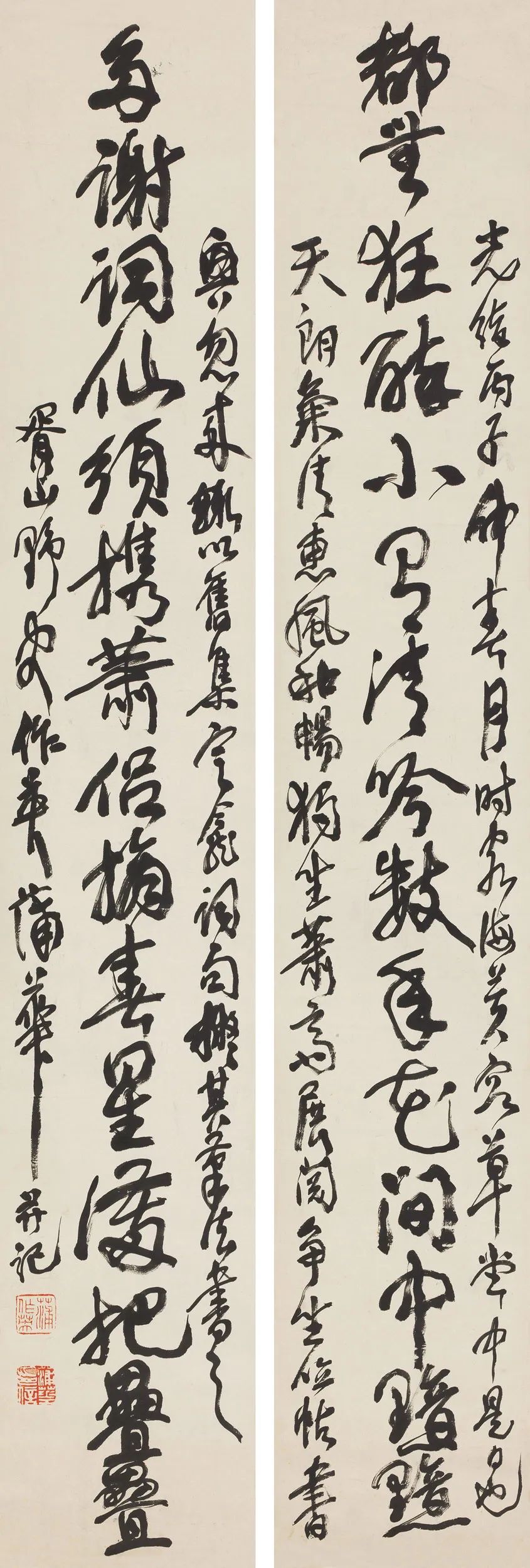 蒲華《都無多謝十二聯》楹聯欣賞
