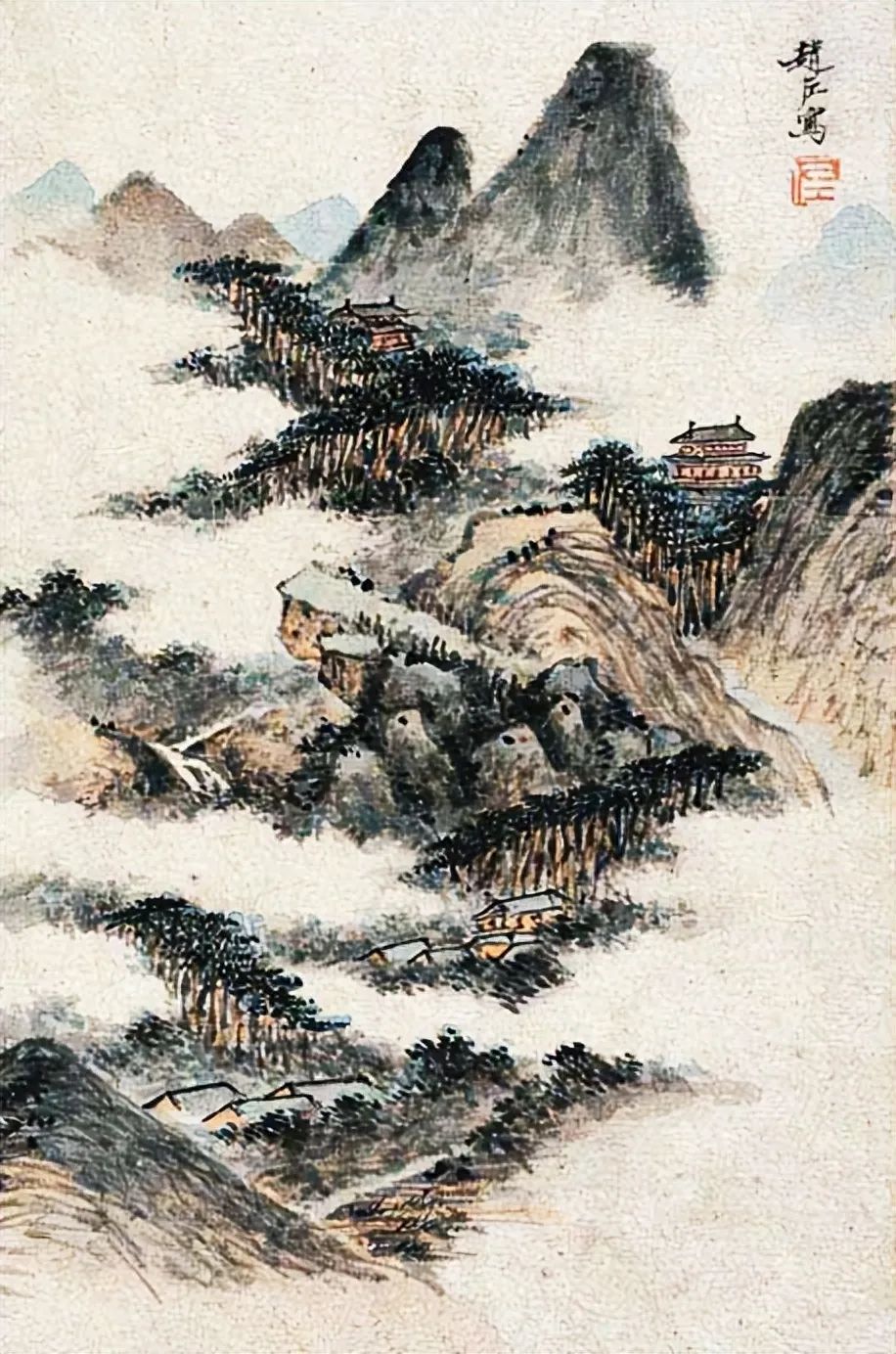 趙左繪《山水冊》書法欣賞