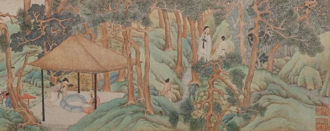 文徵明《惠山茶會圖》卷