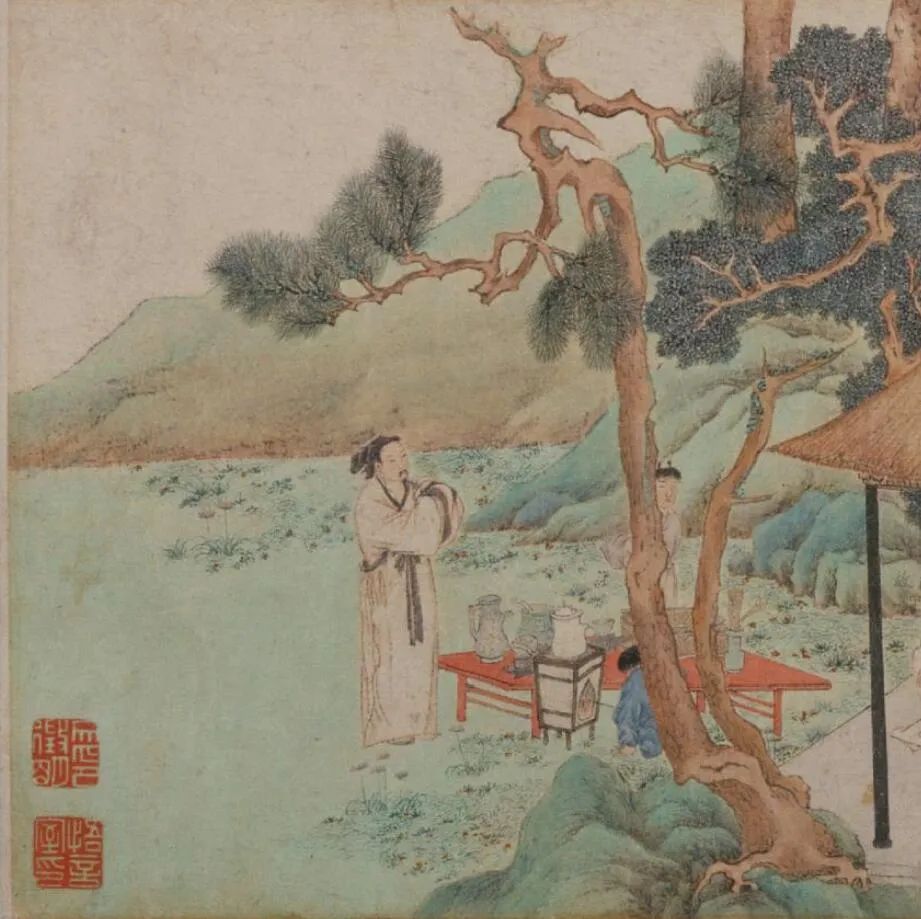 文徵明《惠山茶會圖》卷
