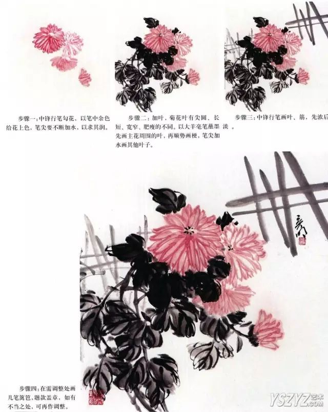 菊花怎么畫,國畫寫意菊花畫法