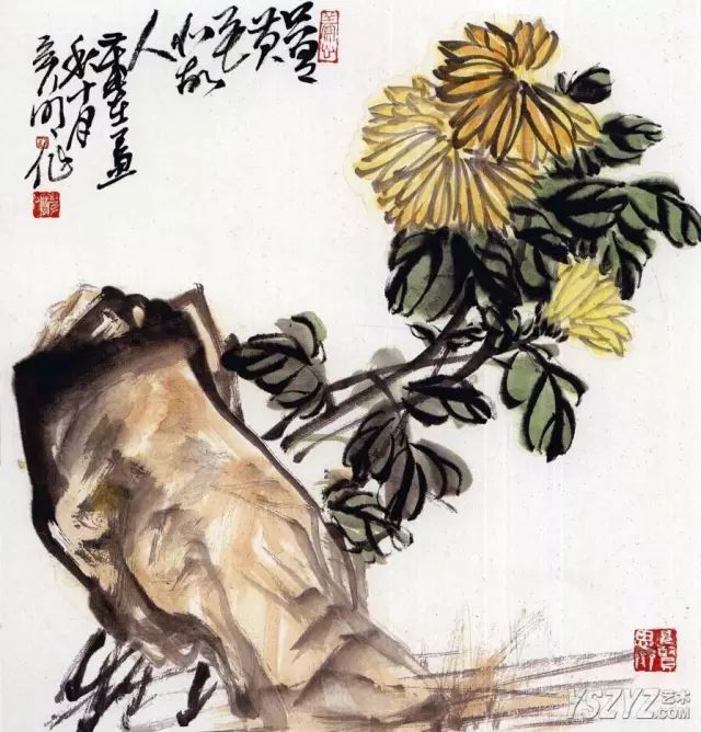 菊花怎么畫,國畫寫意菊花畫法