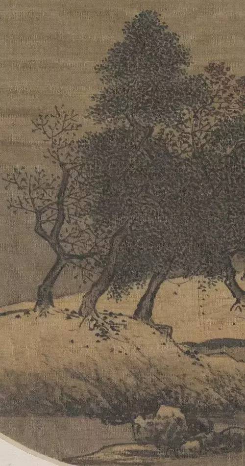南宋畫家夏圭《寒林對(duì)雪圖》作品欣賞 南宋畫家夏圭《寒林對(duì)雪圖》作品欣賞